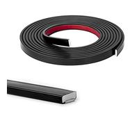 Art3d Mirrior - Rivestimento flessibile in vinile per bordi di piastrelle da parete, paraspruzzi da cucina, cornice Mirrior, colore nero