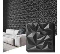 Art3d Pannelli a Muro 3D Diamante Nero