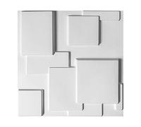 Art3d Pannelli a Muro 3D Piastrelle Decorative Bianco Opaco