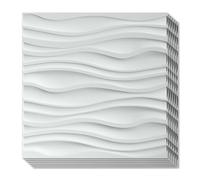 Art3d Pannelli a Muro 3D Rivestimento Decorativo Bianco Opaco