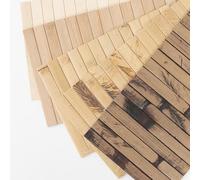 Art3d Pannello da parete in bambù naturale per decorazione di pareti interne, rinnovabili, pannelli per boiserie per pareti, soffitti, mobili, armadi, ufficio, confezione campione 30 x 15 cm
