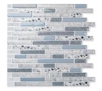 Art3d Peel and Stick backsplash cucina autoadesiva per piastrelle da parete in pietra, 10 fogli