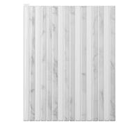 Art3d piastrelle adesive autoadesive 3d effetto lamelle marmo grigio, 10 pezzi, pellicole in pvc autoadesive per bagno, cucina, soggiorno, 29 x 23 cm