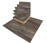 Art3d Piastrelle autoadesive PVC 30x30 cm fai da te vinile impermeabile effetto legno cucina sala da pranzo camera da letto 30 pezzi legno di quercia marrone scuro 2,7