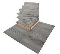 Art3d Piastrelle autoadesive PVC 30x30 cm fai da te vinile impermeabile effetto legno cucina sala da pranzo camera da letto 30 pezzi grigio tortora 2,7 m²