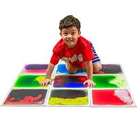 Art3d Piastrelle colorate per pavimenti, sensoriali, per bambini, adolescenti, sala giochi, pista da ballo per giochi attivi e decorative, 30,5 x 30,5 cm, confezione da 9