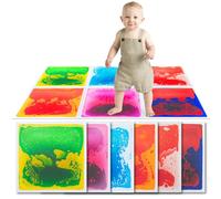 Art3d Piastrelle decorative sensoriali liquide per pavimenti, quadrate, 30 x 30 cm, colorate, 6 piastrelle