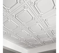 Art3d - Piastrelle per soffitto a goccia, 61 x 61 cm, colore: Bianco (12 pezzi, 4,5 mq)