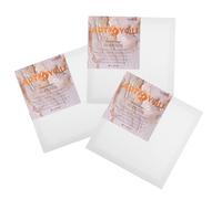 Art4You - Cornice per artisti, su telaio in legno FSC, 100% cotone, innescato e dipinto, ideale per acrilico, olio & Mixed Media (confezione da 3 pezzi, 40 x 50)