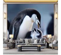Arta da parati fotografica Fotografia Naturalistica Carta da parati da parete, Animale Pinguino Antartico Cucciolo poster murale per soggiorno camera da letto ufficio corridoio 200 x 140 cm