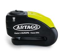 Artago 30X10 Bloccadisco Moto Alta Gamma Con o Senza Allarme 120dB + Don't Touch, Sicurezza Anti-Trapano 5mm, Omologato SRA e Sold Secure, Doppia Chiusura 10mm in Acciaio Temperato, Antifurto Moto
