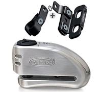 ARTAGO 32S4 Pack Antifurto Bloccadisco con Allarme 120db Alta Sicurezza + Supporto per Honda CRF 1000L Africa Twin, Omologato Sra