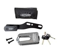 Artago 69T2 Pack Lucchetto Antifurto Bloccadisco ad Alta Sicurezza + Supporto per Yamaha MT-07 e Tracer 700, Omologato SRA, Sold Secure Gold, ART4