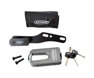 Artago 69T2 Pack Lucchetto Antifurto Bloccadisco ad Alta Sicurezza + Supporto per Yamaha MT-07 e Tracer 700, Omologato SRA, Sold Secure Gold, ART4
