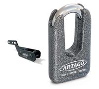 Artago 69T3 Pack Lucchetto Antifurto Bloccadisco ad Alta Sicurezza + Suporto per Kawasaki Z900, Omologato SRA, Sold Secure Gold, ART4