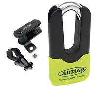 Artago 69X4 Pack Lucchetto Antifurto Bloccadisco ad Alta Sicurezza + Supporto per Honda CRF 1000L Africa Twin, Omologato Sra, Sold Secure Gold, ART4