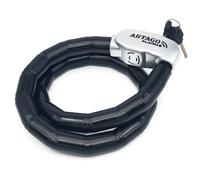 Artago ART6100 Catena Cavo Corazzato Antifurto con Allarme 120dB ON/OFF Funzione di Avvertimento, Modulo Batteria CR2 Sostituibile, Alta Sicurezza, Robusto Flessibile per Moto Scooter Biciclette 100cm
