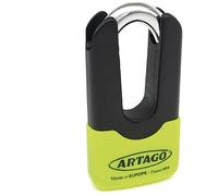 Artago 69X Lucchetto Bloccadisco Moto Mini U Alta Gamma Omologato SRA, Sold Secure, ART4, BUNKER SELECTION, Copertura Dissuasiva, Corpo MONOBLOK in Acciaio Forgiato Massima Resistenza, Antifurto Moto