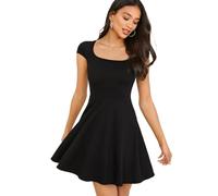 ARTANT Women's Summer Scoop Neck Fit & Short Dress Short Dress