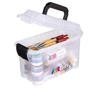 ArtBin 6815AG Mini Sidekick - Valigetta per Il Trasporto, Organizer Portatile per Accessori per Arte e Artigianato, con Manico, in plastica Trasparente
