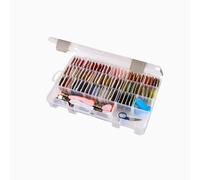 ArtBin Medium Solutions Box con divisori, organizer per arte e artigianato, [1] custodia in plastica trasparente, 0, 27,3 x 18,7 cm
