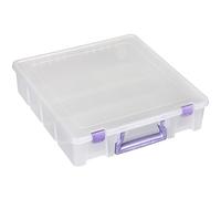 ArtBin Super Satchel con accenti viola contenitore, trasparente