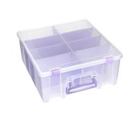 ArtBin Super Satchel, scatola a doppio scomparto profondo, con 8 scomparti rimovibili, chiusura intelligente per oggetti artigianali