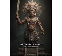 Artbook - Aztec Male Outfit - Character References Vol.03: 200+ Historical & Fantasy Aztec Warrior Outfit References for Artists, Game Designers, and Worldbuilders