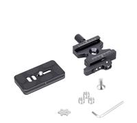 ARTCISE QC50F Manopola di bloccaggio e leva di bloccaggio 2-in-1 Morsetto e piastra a sgancio rapido universale per piastra a sgancio rapido testa a sfera treppiede Arca Swiss