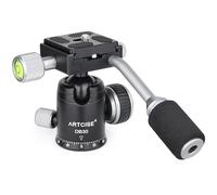 ARTCISE Testa A Sfera con Maniglia, DT30 30mm Mini Testa Per Treppiede Con 2 pz 1/4 di pollice Piastre A Sgancio Rapido Per DSLR Fotocamera Videocamera