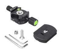 ARTCISE Testa panoramica a 360 ° e piastra in stile svizzero Arca staccabile con piastra a sgancio rapido per fotocamere DSLR con cursore monopiede con treppiede a testa a sfera, carico massimo 15 kg