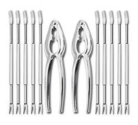 Artcome Set di 12 strumenti per frutti di mare tra cui 2 cracker per aragosta e 10 forchette