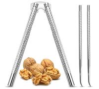 Artcome Set di 3 schiaccianoci in acciaio inox con 1 dado cracker e 2 plettri