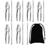 Artcome - Set di strumenti per frutti di mare, composto da 7 forchette e 6 cracker di granchio aragosta