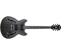 IBANEZ AS53-TKF Chitarra elettrica semi-hollow body nera sfumata trasparente (semiacustica)