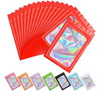 Artcut 100 Pezzi Bustine Per Confetti, Sacchetti Richiudibili, Sacchetti Alimenti Richiudibili, Ziplock Bags, Sacchetti Zip per Il Confezionamento Di Cibo, Rossetto, Regalo, Unghie(Rosso, 7.5x12cm)