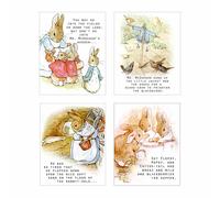 ArtDash Studio presenta uno sguardo al PETER RABBIT di Beatrix Potter ~ Set di quattro stampe 8?10