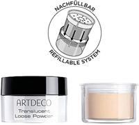 ARTDECO Transluscent Loose Powder Refill, ricarica per la polvere Translucent Loose Powder, la polvere di fissaggio sfusa con finitura opaca satinata