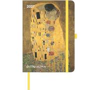 ArtDiary Gustav Klimt 2027: Buchkalender 16x22 cm - Wochenplaner mit Elastikband, Leseband, Stifhalter & internationalen Feiertagen für Klimt-Fans & Kunstliebhaber
