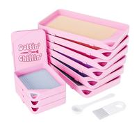 ARTDOT 10 Pezzi Impilabili e Interbloccabile Diamond painting Palle Kit Completo con Diamond Painting Accessori e Strumenti (Rosa)