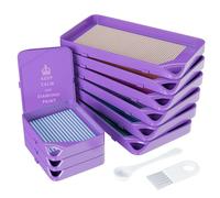 ARTDOT 10 Pezzi Impilabili e Interbloccabile Diamond painting Palle Kit Completo per Adulti con Diamond Painting Accessori e Strumenti (Viola)
