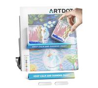 ARTDOT 2 Pack Porta Vassoio per Diamond Painting,Diamond Painting Accessori per tavoletta luminosa,Cavalletto, Tavolo da Disegno