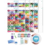 ARTDOT 489 Etichette Colorate per Diamond Painting Kit Adulti, 10 Etichette Digitali per Organizzare e Conservare gli Accessori e gli Strumenti per la Pittura Diamante e il Ricamo