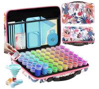 ARTDOT Diamond Painting Accessori, 60 Slots Diamond Painting Kit Completo, Kit per Organizzare Gioielli Pittura Diamante Perline Anelli Charms Glitter Strass