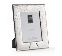 ARTÉ 13x18 Cornice per foto, Made in Italy, ALBERO della VITA, elegante placcata in argento, Silver Plated antiossidante, Bellissima cornice in Silver Plated con retro in legno mogano E122/13x18