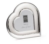 ARTÉ 18x18 Cornice per Foto, Made in Italy, Elegante placcata in Argento, Fascia 5 cm, Silver Plated antiossidante, Bellissima Cornice in Silver Plated con Retro in Legno Mogano E131/18x18