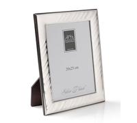 ARTÉ 20x25 Cornice per Foto, Made in Italy, Elegante placcata in Argento, Silver Plated antiossidante, Bellissima Cornice in Silver Plated con Retro in Legno Mogano 123Z/20x25