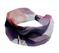 Arte acquerello pittura floreale fasce sportive per donne, elastici sportivi per capelli, infermiere, turbante largo per allenamenti, yoga, palestra, tennis