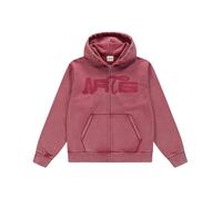 Arte Antwerp - Felpa con zip lavata - - Sweatshirts & Hoodies - Uomo - Rosso - S
