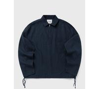 Arte Antwerp Linen Quarter Zip Pullover men Half-Zips blue in taglia:L